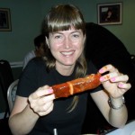 Devouring the fantastic ribs at Sylvia's in Harlem. NYC. 17.06.12
