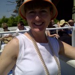 On the Governor's Island Ferry, heading to the Jazz Age Lawn Party. 16.06.12
