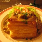 Croûte forestière as a starter at Caveau de l'Engelbourg.