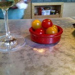 Pernand-Vergelesses and hand-polilshed grape tomatoes were unbelievable together. 21.07.12
