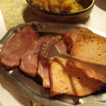 Smoked pork neck, 'collet', and what I was calling Leberkäs. 20.07.12