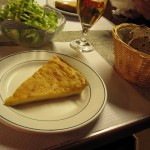 Three-cheese quiche was divine at Breitzhousen. 20.07.12